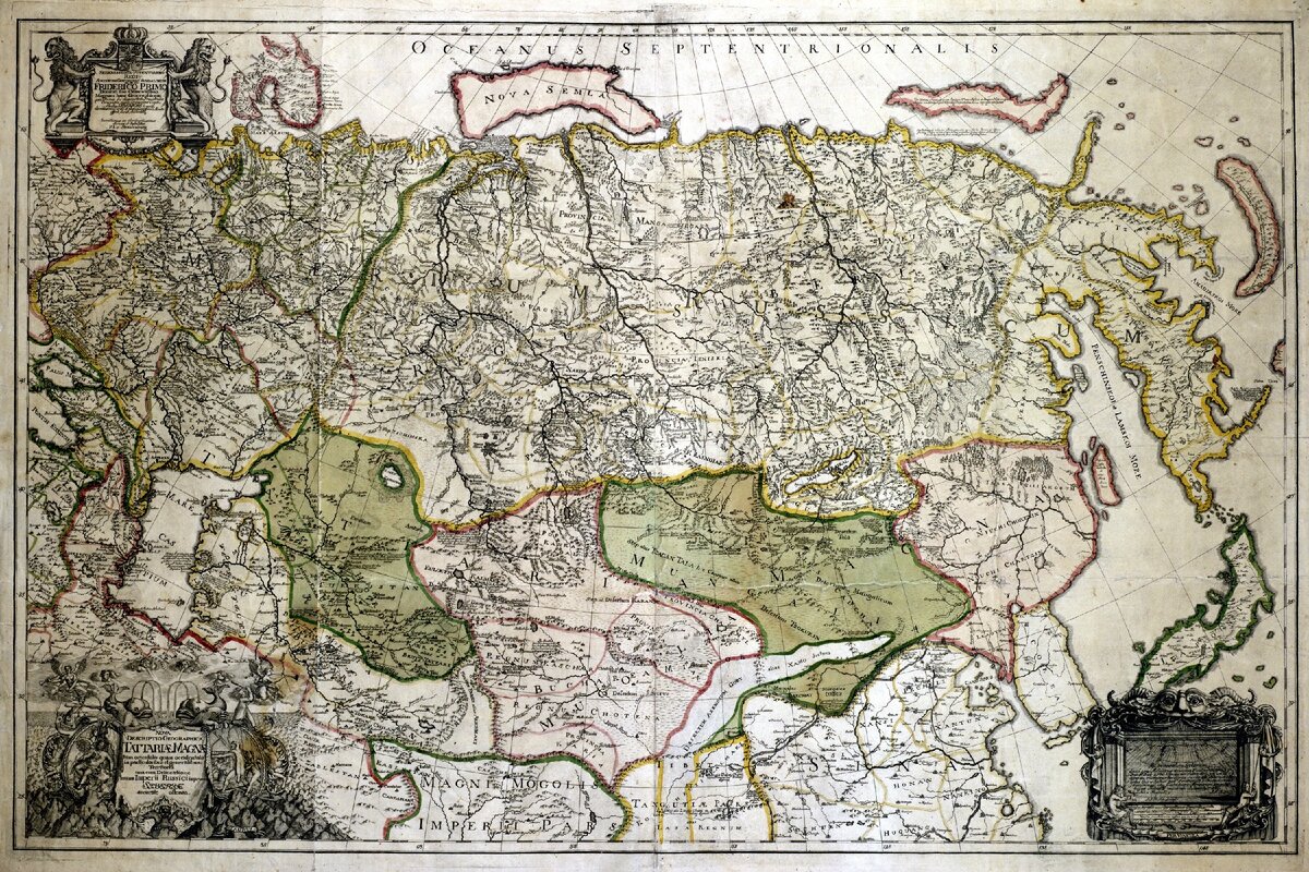 Карта россии 1550