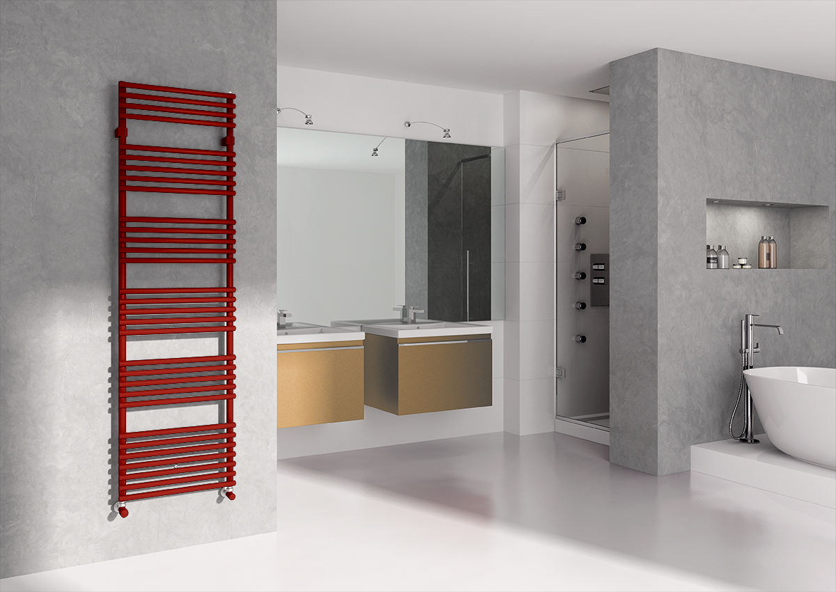 Водяные полотенцесушители Irsap в дизайне интерьера 