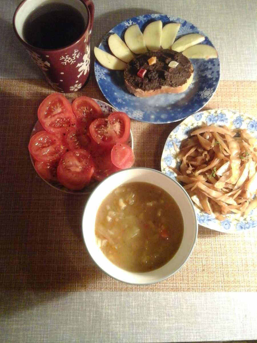 Простой постный ужин 