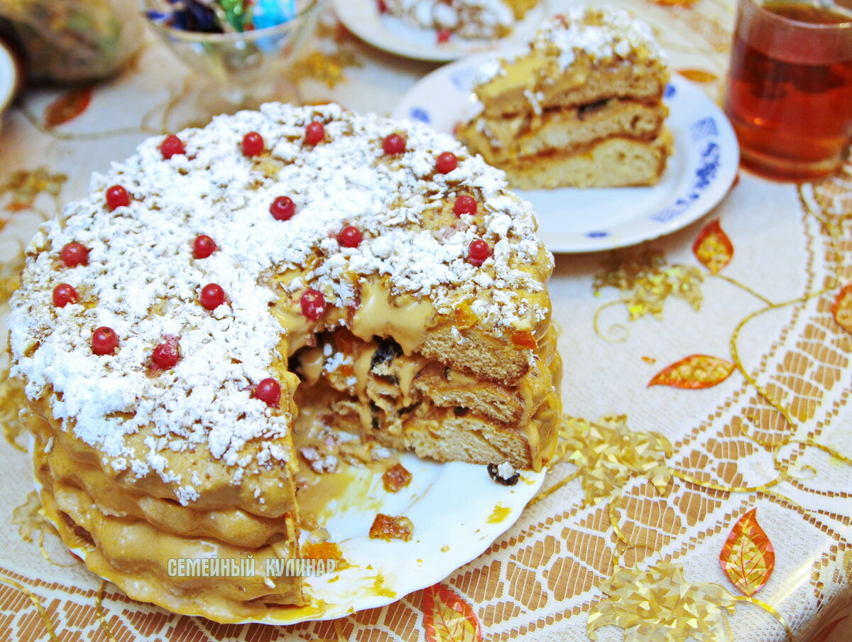 12 летний сын сделал торт ко дню рождения бабушки 🎂, гости очень удивились  что он вкуснее покупного | Семейный кулинар | Дзен