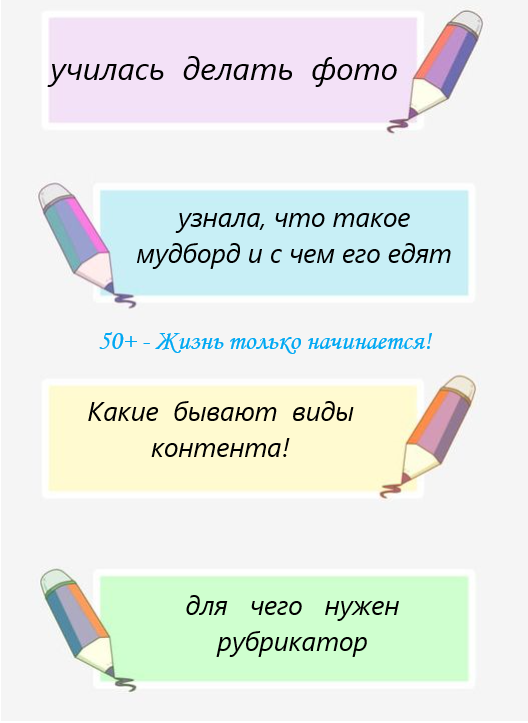 Новые и неизвестные мне ранее слова: мудборд, контент