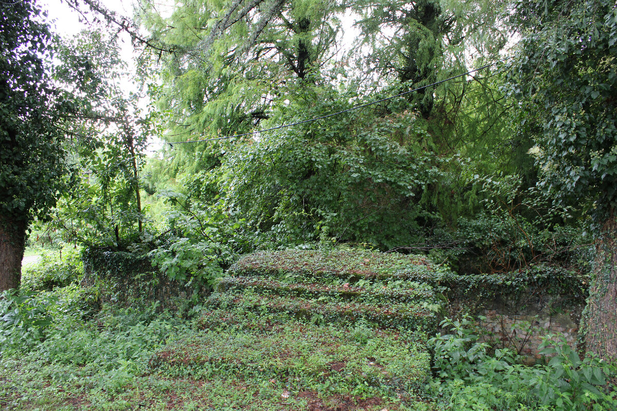 Остатки фундамента какого-то станционного здания
