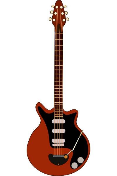 Макет гитары Red Special.