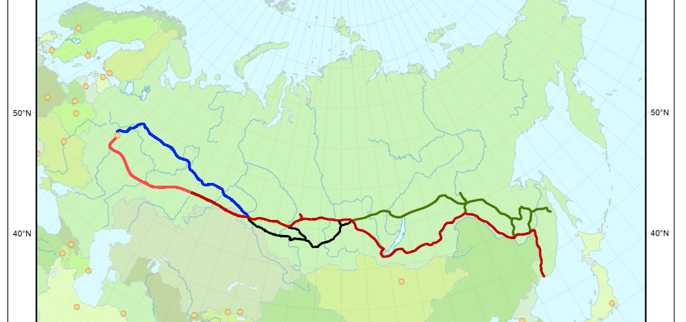 Бама транссиба. Транссибирская магистраль и Байкало-Амурской магистрали.