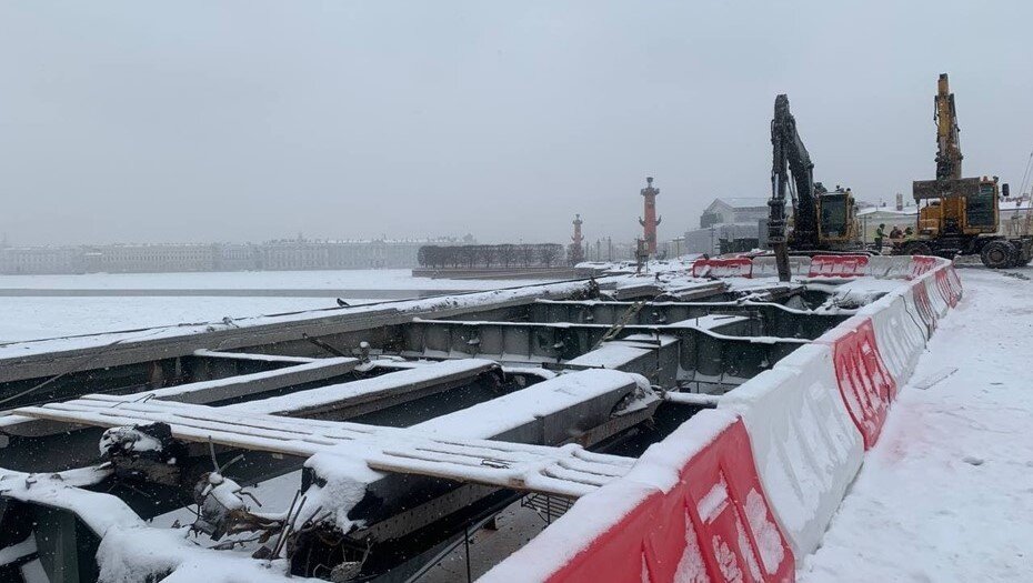    Ремонт Биржевого моста. Автор фото: "ДП"