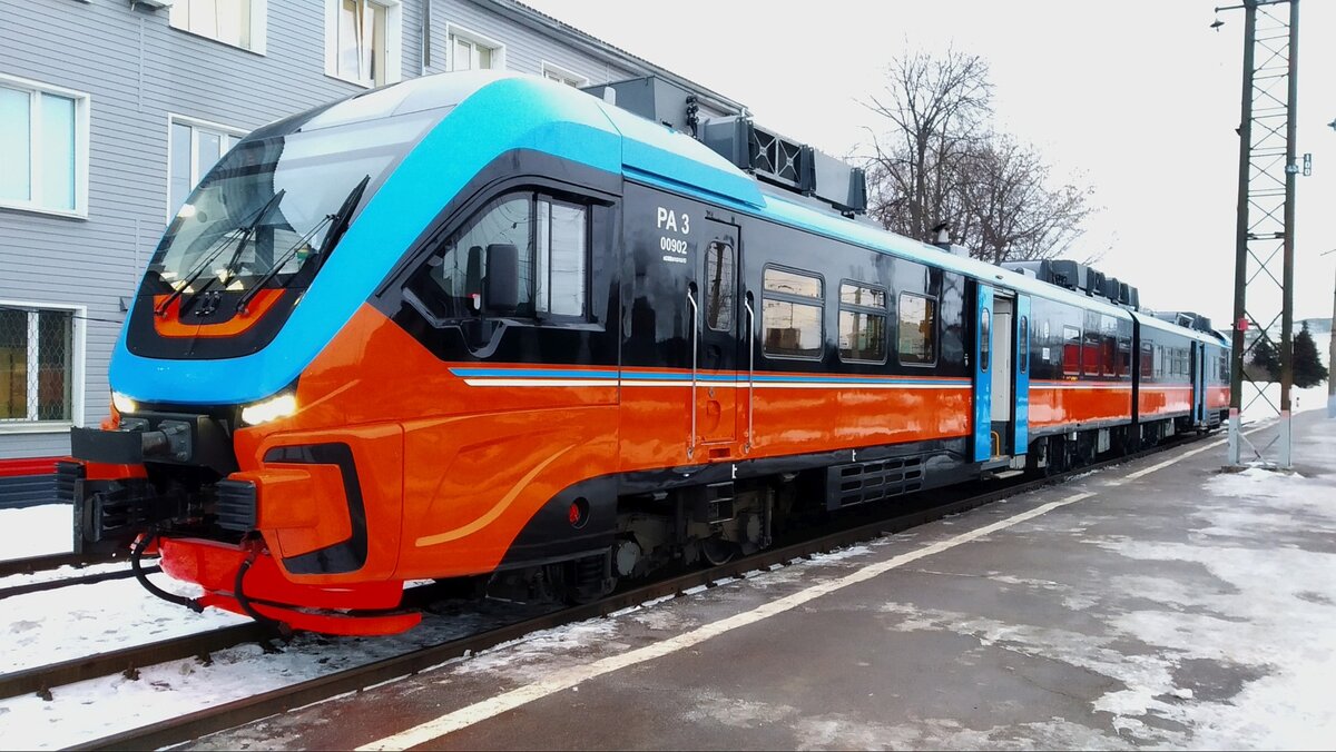 Рельсовый автобус ра 3 фото Двухвагонный дизель-поезд "РА3" в Московской области Путешествия с А. Мананников