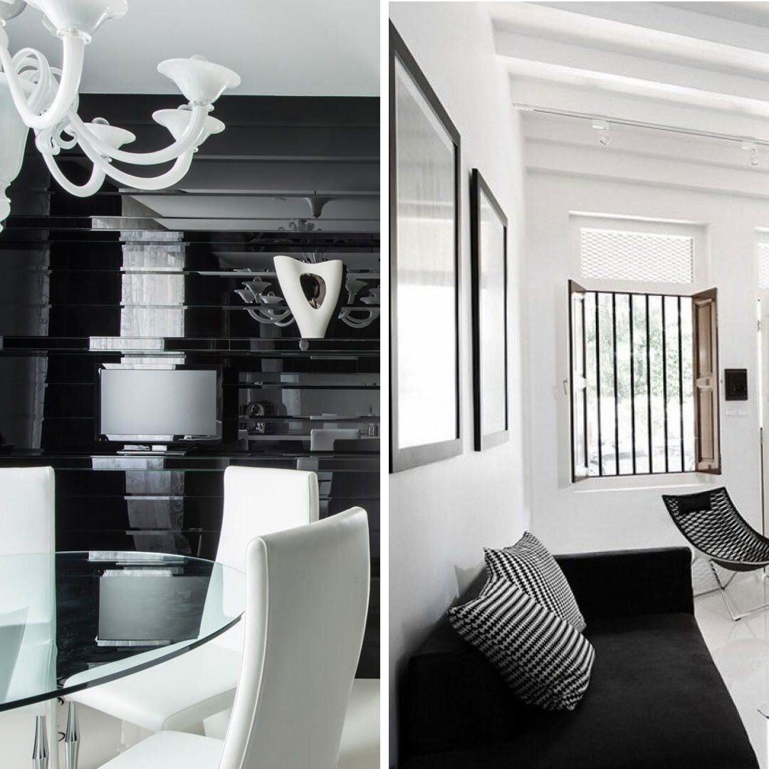 Black & White Interiors | Черно-белые интерьеры