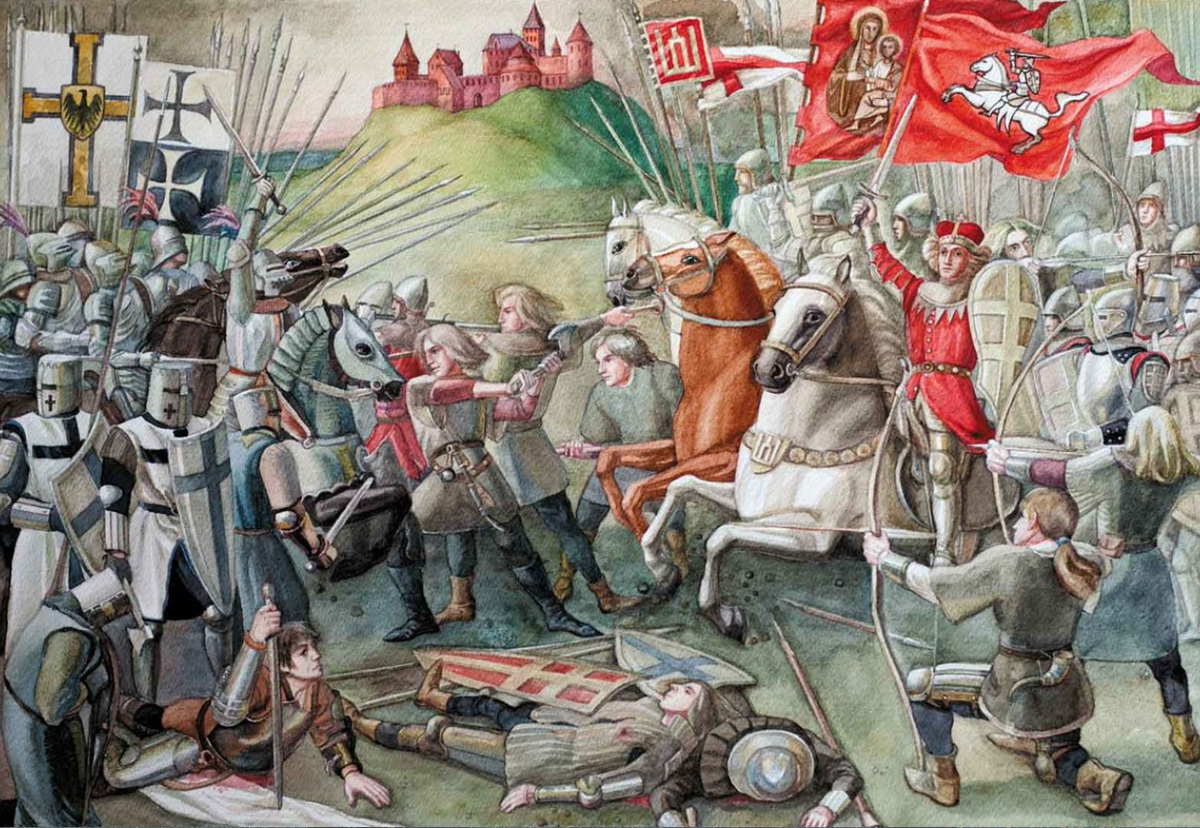 Польско тевтонские. Грюнвальдская битва 1410. Битва Тевтонского ордена 1410. Тевтонский орден Грюнвальдская битва. Тевтонский орден Грюнвальд битва.
