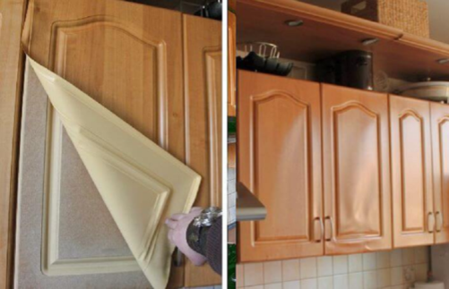 Как обновить старый кухонный гарнитур своими руками: обзор идей, фото удачных решений