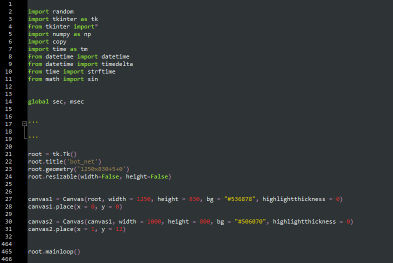 Создание графического поля для ботов