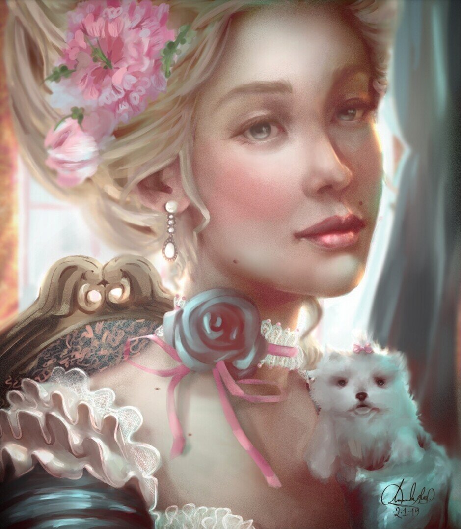 Аристократка. Не является портретом Франсуазы де Монморанси-Фоссё / © Amanda Rae / tokiagogo.artstation.com