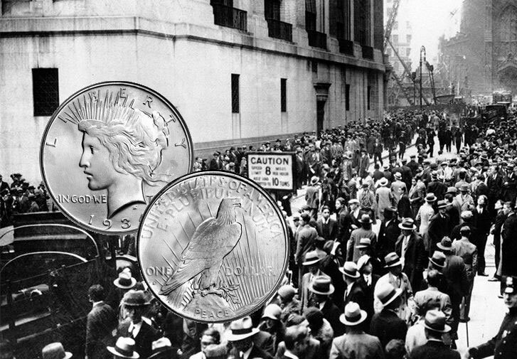 Великая Депрессия и Мирный доллар 1934 года / фото © Золотой Запас