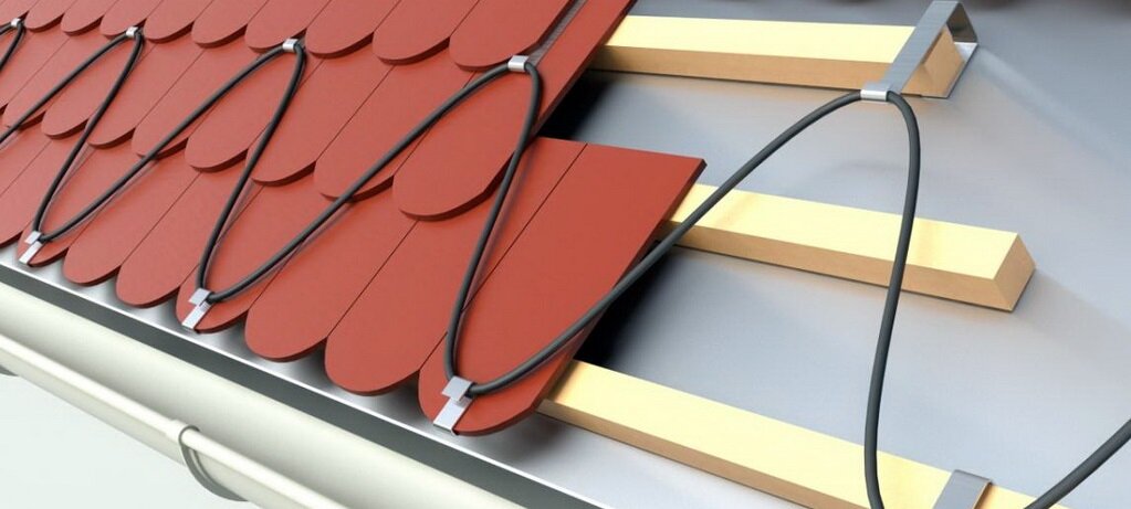 Греющий кабель для обогрева крыши и водостоков