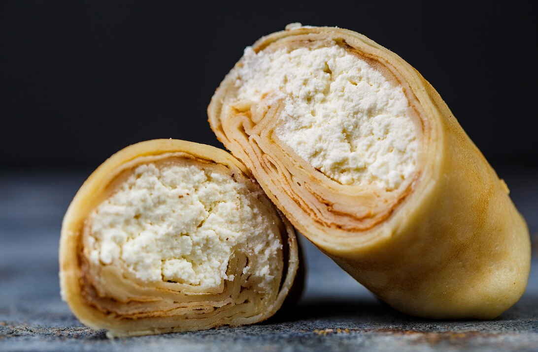 БЛИНЧИКИ ФАРШИРОВАННЫЕ ТВОРОГОМ.