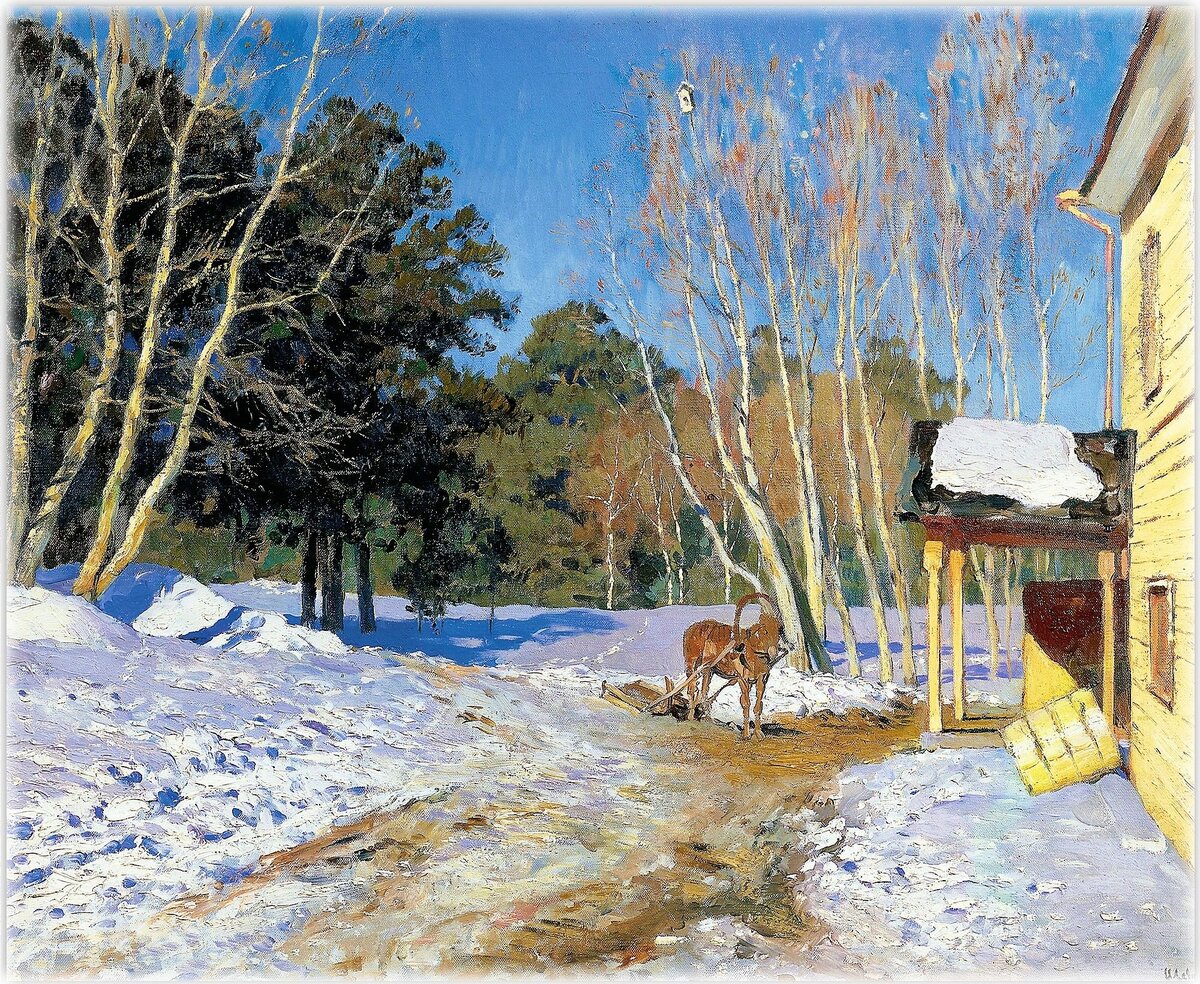 Исаак Левитан, «Март», 1895, холст, масло, ГТГ, Москва