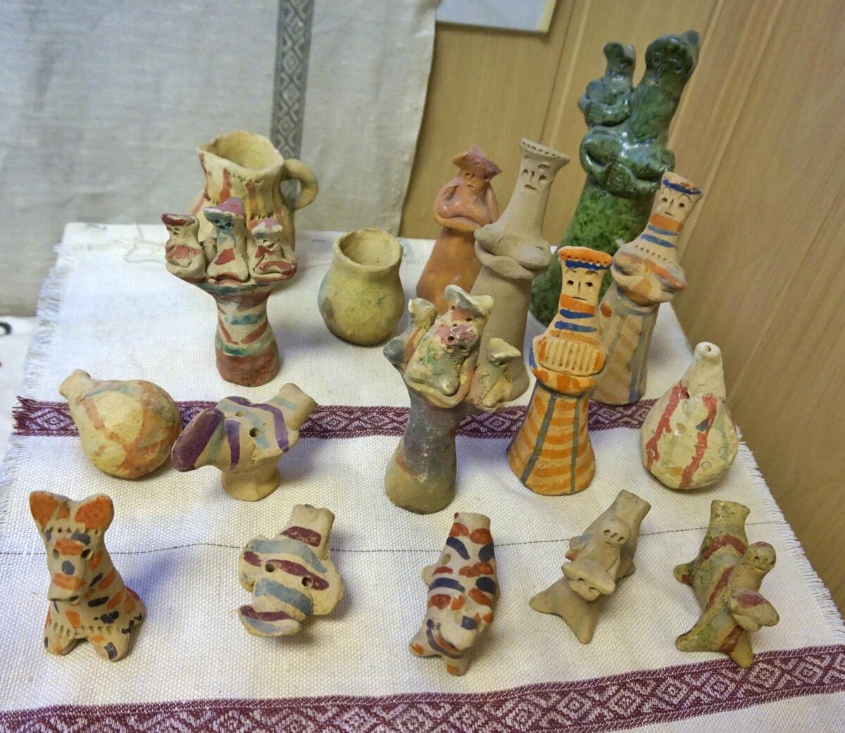 Рязанская глиняная игрушка Сапожковская