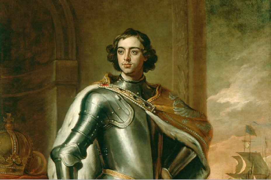 Портрет Петра написанный во время посольства в Англии. 