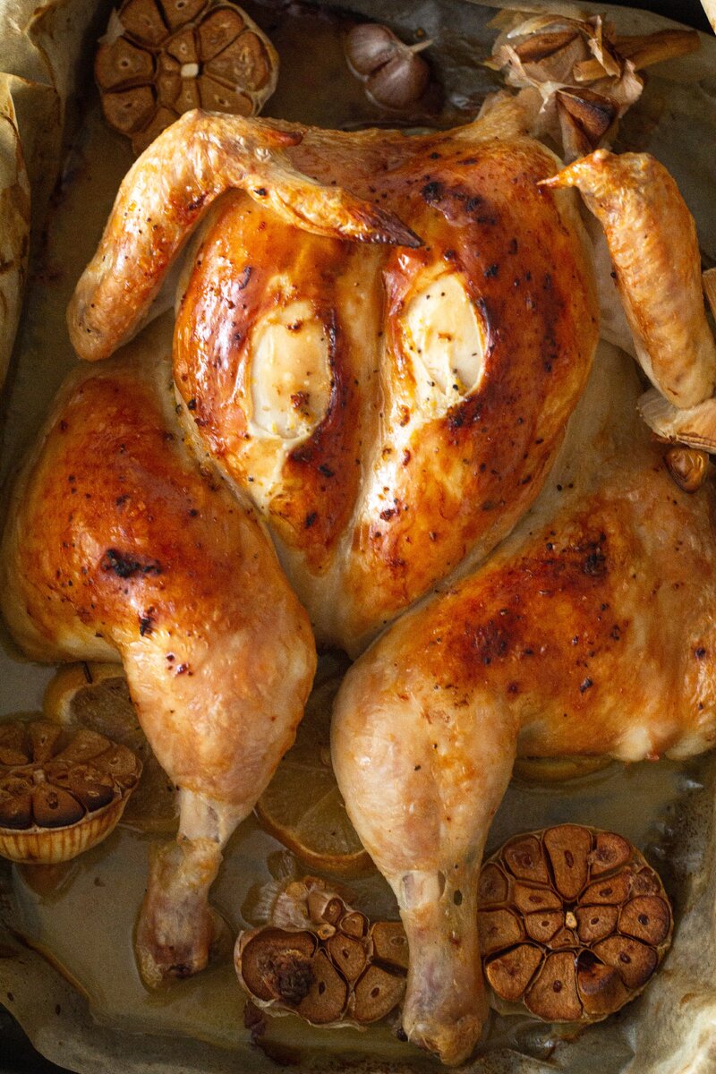 курочка в лимонах и чесноке