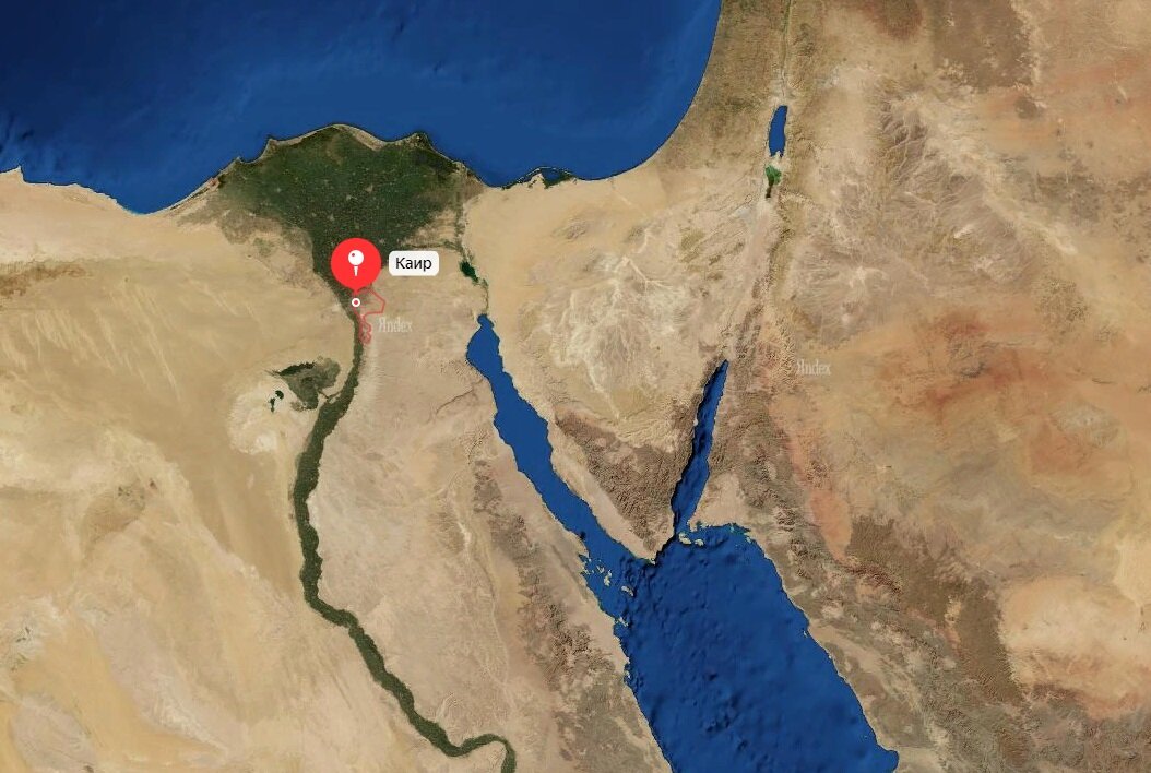 Каир на карте Яндекс