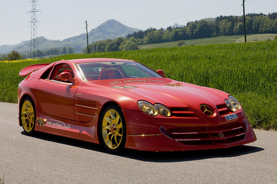 Mercedes MCLAREN SLR White Gold