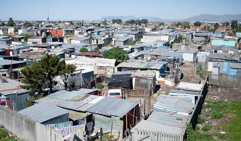 Типичные трущобы Южно-Африканской Республики
