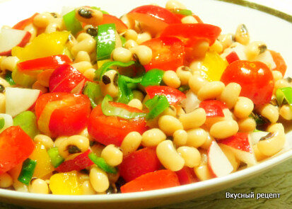 Салат с фасолью 