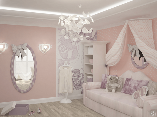 Зеркала в оригинальной раме с бантом