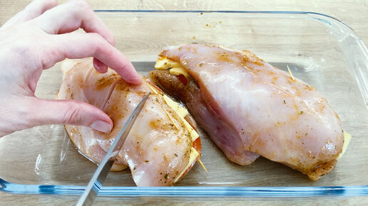 Фаршированная куриная грудка - оригинальный рецепт с пошаговыми фото