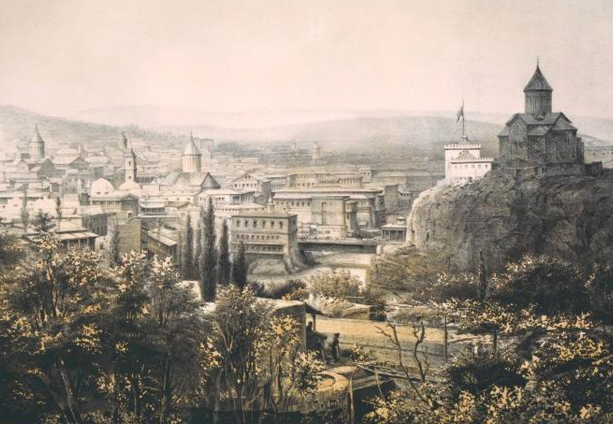 Фото: Тифлис, 1852 год. Русский художественный листок В. Тимма