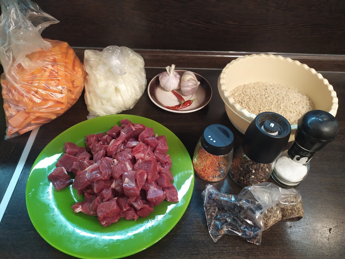 Набор продуктов для плова)