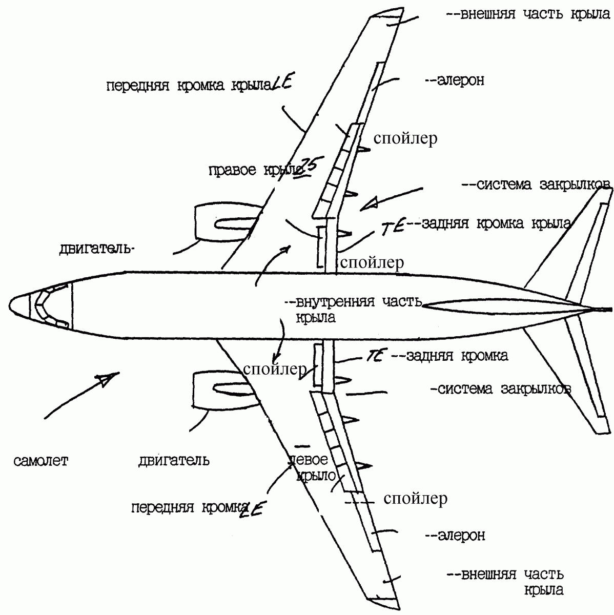 1 крыла. Механизация крыла самолета. Строение крыла Боинг 737. Строение крыла самолета схема. Составные части крыла самолета.