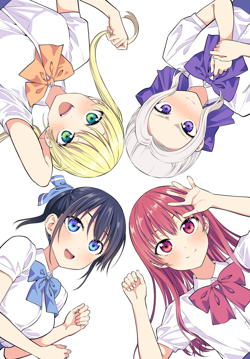 Героини сего. Слева направо сверху вниз: Рика Хошизаки, Сино Кирю, Нагиса Минасе, Саки Саки. Источник: zerochan.net.