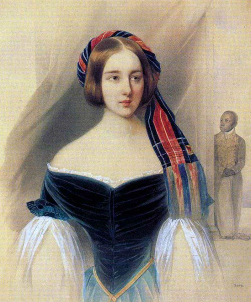 Наталья Пушкина Гончарова в 1841 году