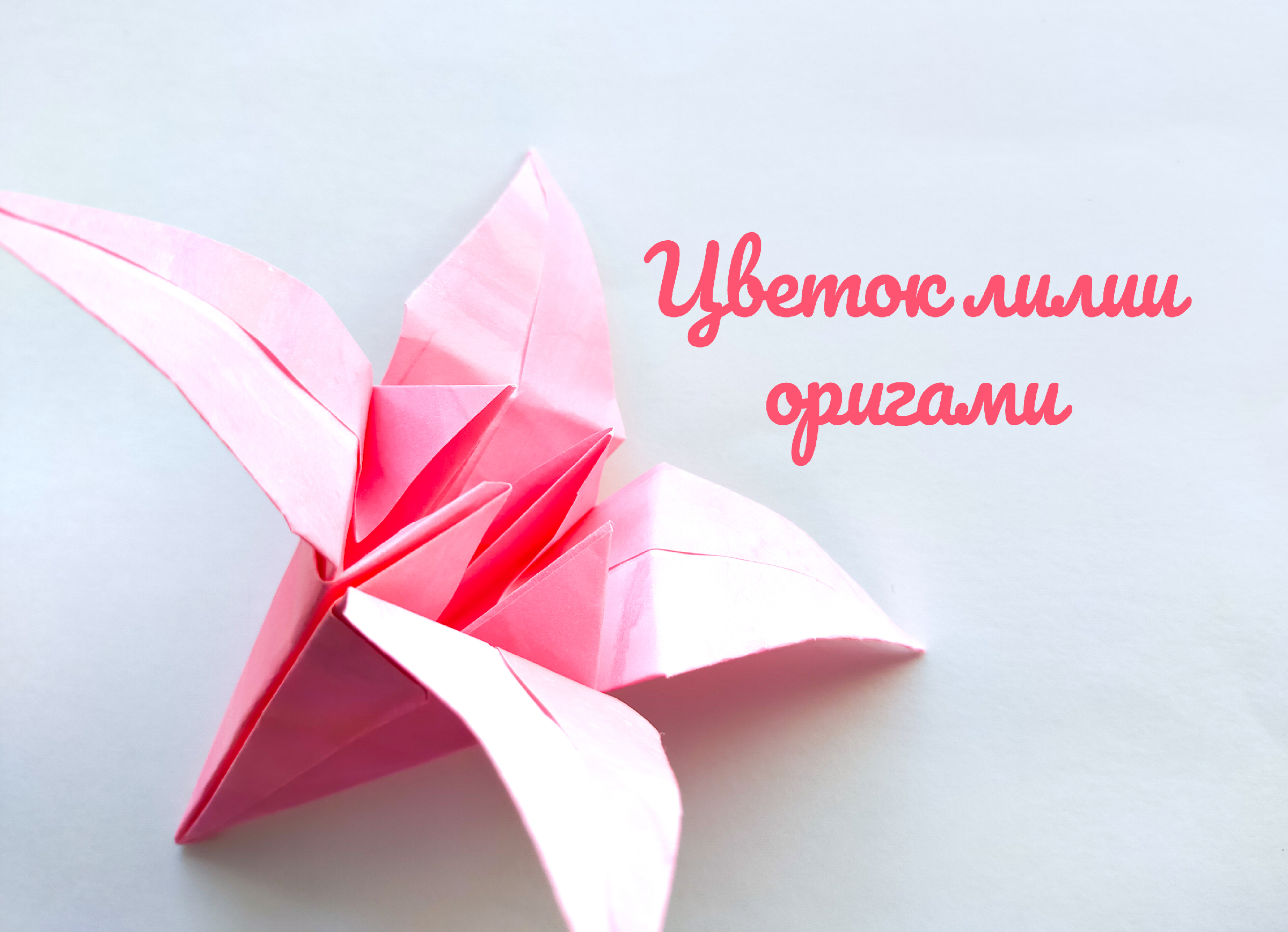 Лилия из бумаги