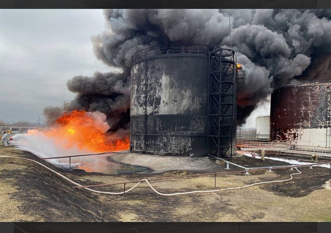 Пожар на белгородской нефтебазе 