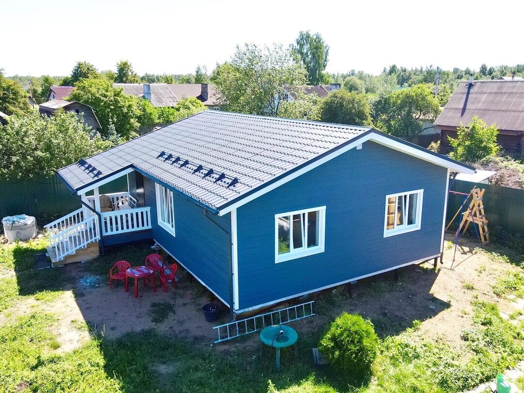 Дом по индивидуальному проекту в Ваганово: вид сбоку