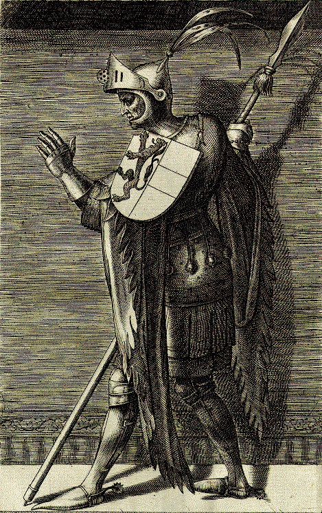 миниатюра 1578 года, изображающая герцога Готфрида 