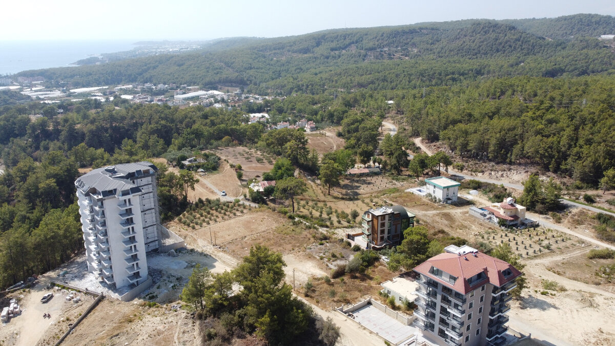 Вид с квадрокоптера на подлежащий застройке участок