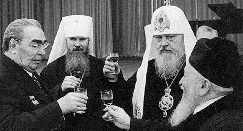Брежнев с церковными иерархами