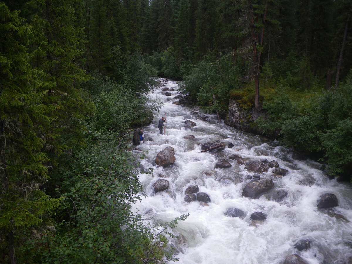 Это горная речка с хорошим течением.