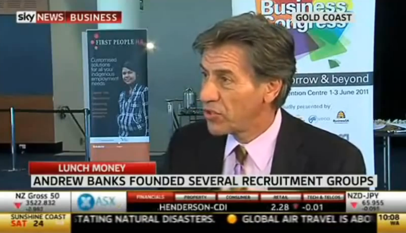 Эндрю Бэнкс в эфире британской телекомпании Sky News. Источник: YouTube  / Talent2International