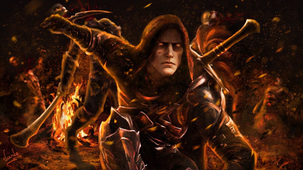 Одни говорят, что он был великим королем одной из восточных стран, и что именно он принес Саурону в дар головы двух истари. Другие считают, что после падения Нуменора он пришел из-за моря вместе с Сауроном. Третьи утверждают, что он и есть Темный Властелин, вновь обретший тело.