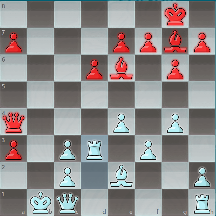 мат в 4 хода, ход черных