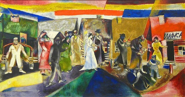 Марк Шагал. «Свадьба». 1910