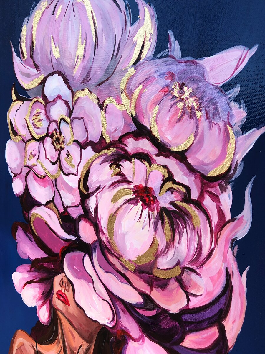 «Девушка с пионами» 2021