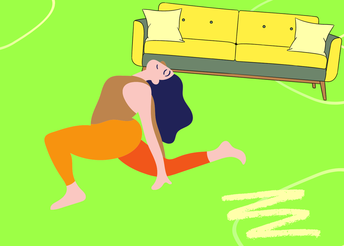 Заниматься можно даже в маленькой комнате