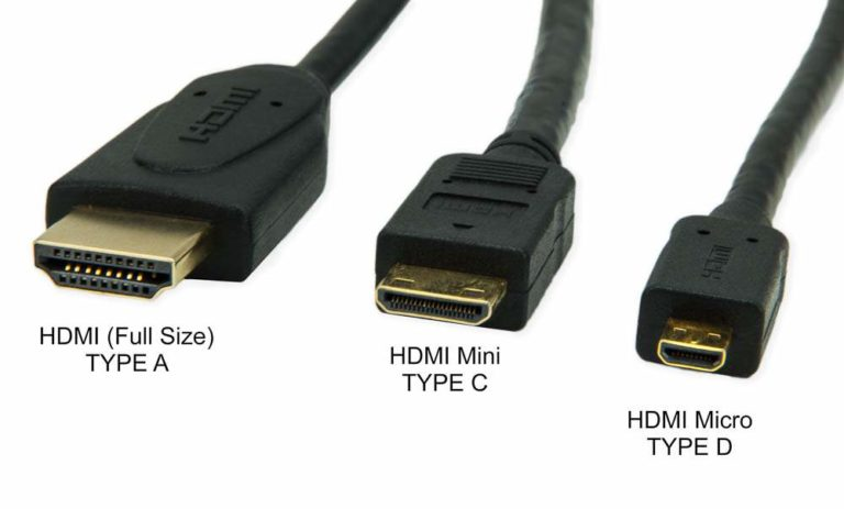 Типы кабелей HDMI, фото ichip.ru