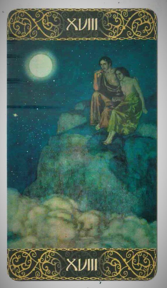 Аркан Луна из Таро Эдмонда Дюлака. Фото автора