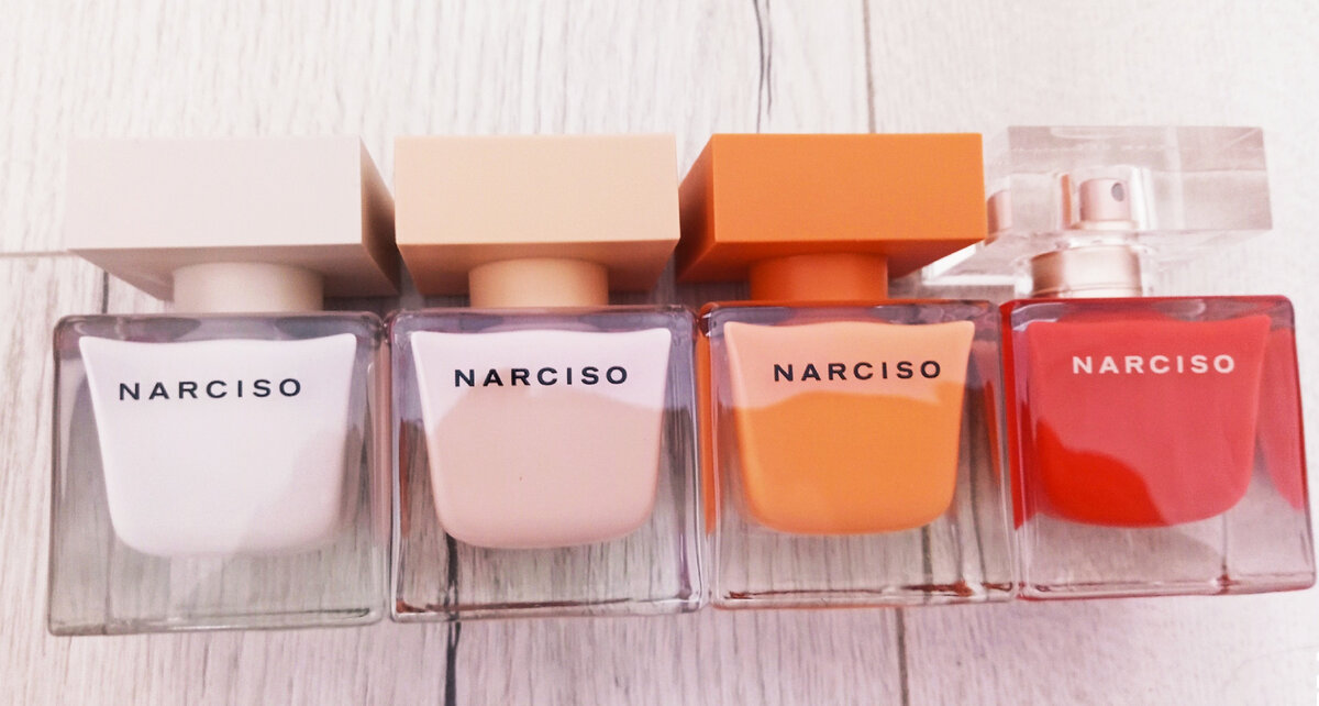 Изящество в простоте - это о дизайне флаконов ароматов Narciso Rodriguez.