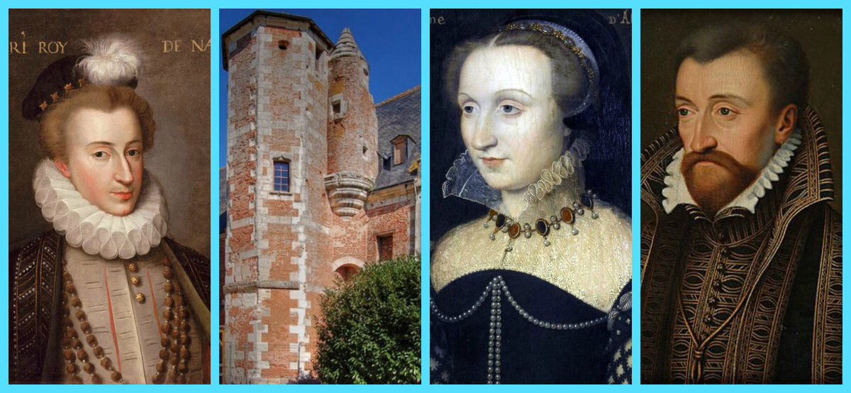 Генрих, принц Беарнский и его родители: Жанна д’Альбре с Антуан де Бурбон